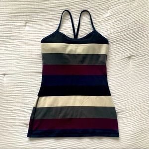 Lululemon Power Y Tank - Purple & Navy, size 4